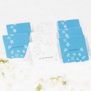 snowflake place cards by beaucoup snowflake place cards by beaucoup