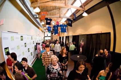 atlanta sports bnai mitzvah decor cocktail hour gallery