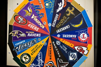 atlanta sports bnai mitzvah pennant design