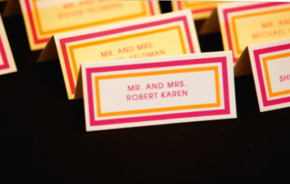 Karen place cards Karen place cards