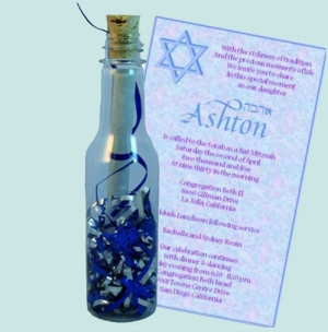 Mitzvah Inspire: Confetti, Invitation in a bottle Mitzvah Inspire: Confetti, Invitation in a bottle