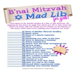 Bar mitzvah game | bar mitzvah entertainment | bat mitzvah games ...