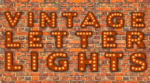 Bar Bat Mitzvah Vintage Letter Lights