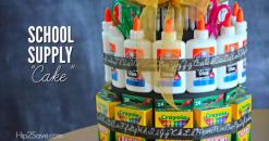 Bar Bat Mitzvah Project Idea: School Supply Cake Centerpiece