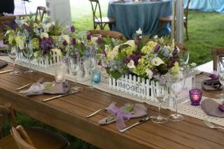 Garden Party Themed Bat Mitzvah Under A Tent