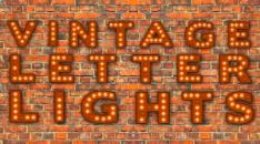 Bar Bat Mitzvah Vintage Letter Lights