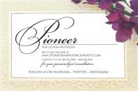 Pioneer Announcements